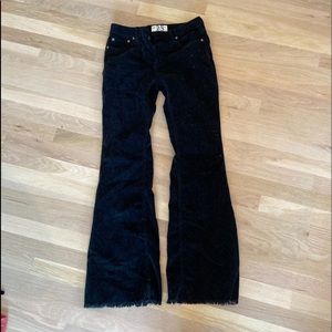 free people corduroy flare jeans